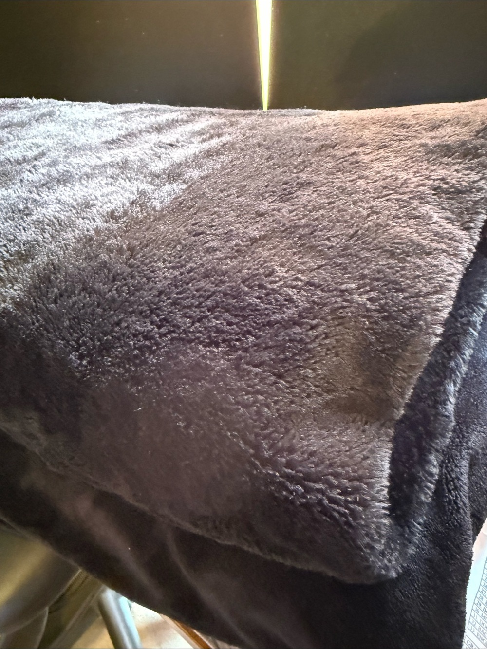 RACHEL Rachel Roy Plush Throw Blanket - Black